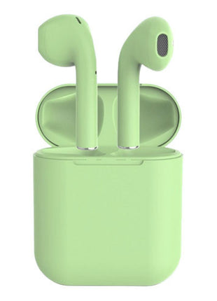 InPods Wireless Bluetooth 5.3 Earphones with Charging Case, Touch Control, Android & iOS Compatible -Green