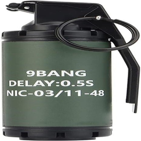 Tactical Flashbang Grenade Dummy – 11cm Prop Replica – Plastic Shell – Non-Functional