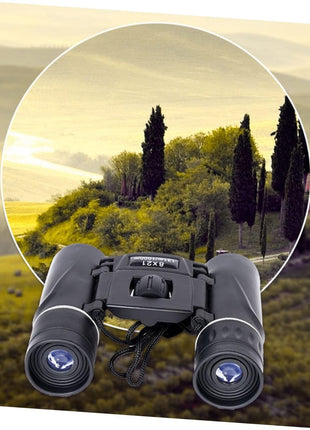 Compact 8x21 Binoculars – Foldable Mini Binoculars with 131m/1000m FOV – Lightweight Travel Size
