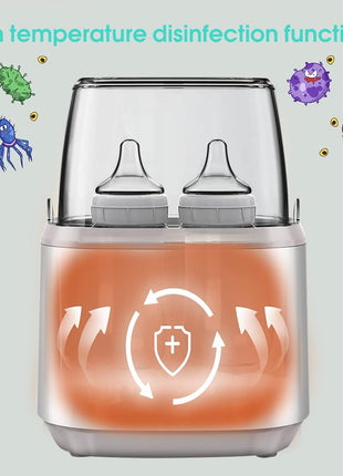 8-in-1 Milk Warmer & Steriliser – 4-Bottle Capacity – 170W – BPA-Free – Dual Voltage – Quiet