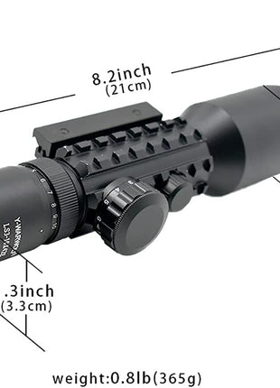Tactical Rifle Scope 3–10x42mm Illuminated Reticle – Waterproof Shockproof – Picatinny Mount – Black