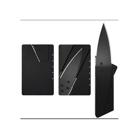 Cardsharp 2.0 Credit Card Folding Knife 7.6cm Stainless Steel Blade Ultra-Thin 2.2mm Black