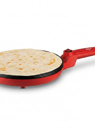 800W Electric Crepe Maker, 24 cm Non-Stick Plate, Handheld Pancake and Wrap Maker