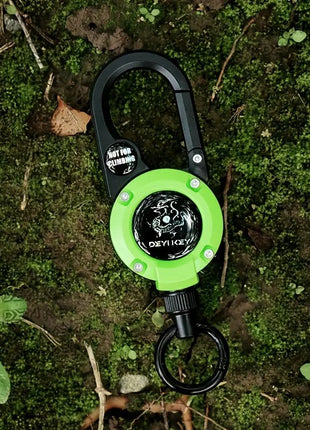 Retractable Badge Reel Keychain – 4.2 cm ABS Case with 60 cm Steel Wire Cord – Carabiner Clip