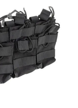 Tactical Plate Carrier Vest 30×25 cm – Quick-Release ROC Buckles + MOLLE System – Black – Includes Mag Pouch