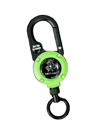 Retractable Badge Reel Keychain – 4.2 cm ABS Case with 60 cm Steel Wire Cord – Carabiner Clip