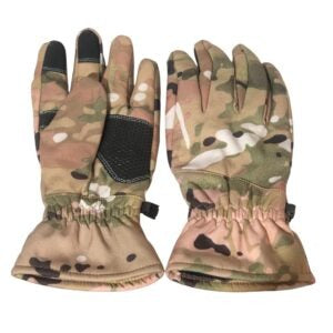 Finger Gloves – Winter Outdoor Waterproof Camouflage Multi‑Black – Thermal Gloves for Skiing, Riding & Cold Weather Activities Camo
