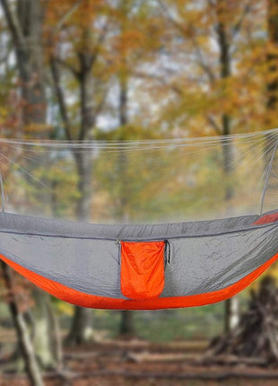 Camping Hammock 290x140cm Nylon with Mosquito Net – Lightweight Foldable Outdoor Hammock