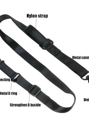 Tactical Rifle Sling Adjustable 56cm to 120cm | Ambidextrous, Quick-Release Clip, Nylon Webbing