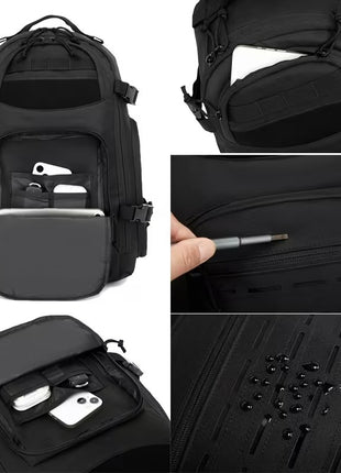 Tactical Backpack 35L Canvas Outdoor Rucksack with Molle System