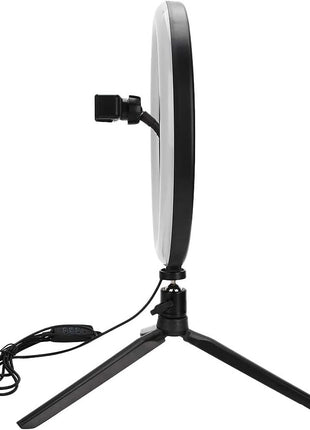 Ring Light 26cm with Tripod – 3 Modes, USB Powered, Adjustable Angle