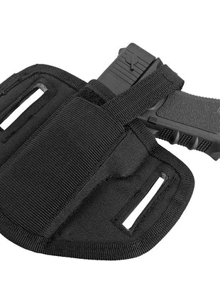 Pistol Holster Nylon Concealed Carry OWB – Hook & Loop Belt Attachment – Black