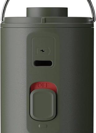 Nano Air Pump 180L/min High-Pressure Inflator – Compact USB-C Rechargeable with 5 Nozzles