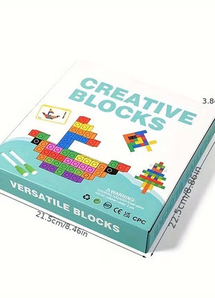 100pc Math Linking Cubes Set – 24 Activity Cards – STEM Building Blocks for Counting, Patterns & Fine Motor Skills – Multicolor