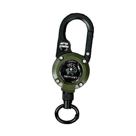 Retractable Badge Reel Keychain – 4.2 cm ABS Case with 60 cm Steel Wire Cord – Carabiner Clip