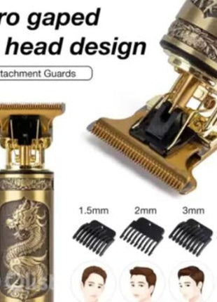 Cordless Hair Clipper 120min USB-C Rechargeable – Stainless Steel Blade – 4 Guide Combs