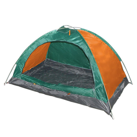 2-Person Pop-Up Tent – UV & Water-Resistant Polyester – Instant Setup – Compact Folding Design Green And Orange