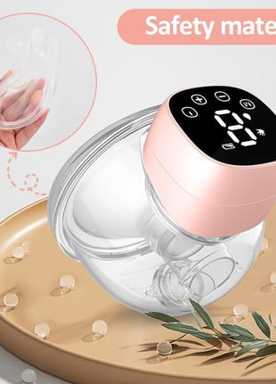 Wearable Electric Breast Pump – 1200mAh Rechargeable – LED Display – 9 Suction Levels – Silent & Leak-Proof