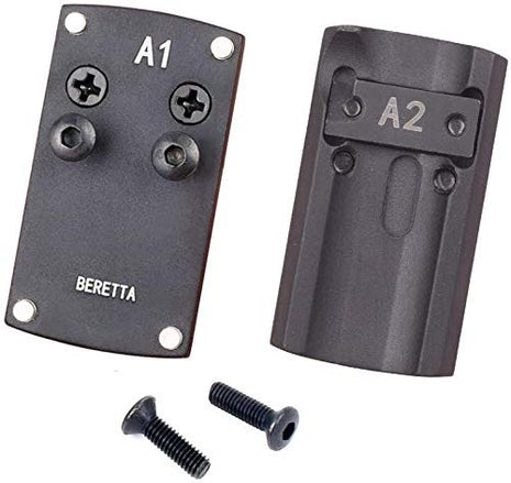 A1 Micro Red Dot Sight Mount Base for Beretta  — Aluminium Plate, Matte Black