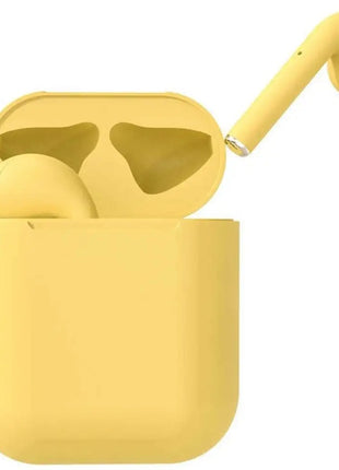 InPods Wireless Bluetooth 5.3 Earphones with Charging Case, Touch Control, Android & iOS Compatible -Yellow
