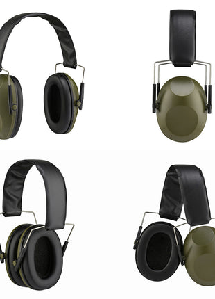 Noise Cancelling Ear Muffs– Foldable Hearing Protector with Foam Padding