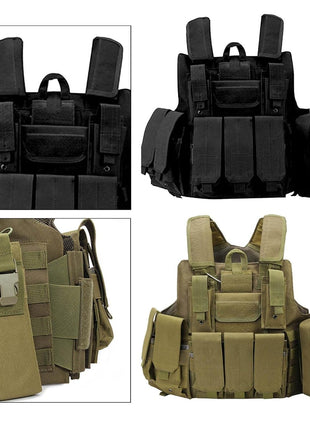 Tactical Vest 54x30x57cm Oxford Cloth Quick Release Modular Carrier