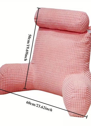 Large Backrest Reading & Lounging Pillow 72×45×58 cm – Cotton Cover, Combination Fill, Neck & Lumbar Support (Multiple Colours)