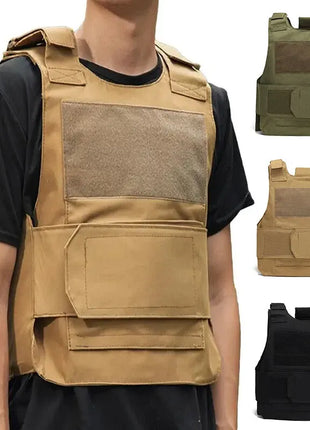 Tactical Carrier Vest 30×22×48 cm Heavy‑Duty 800D Oxford Adjustable Waist & Shoulders Moisture‑Wick Lining Black/Khaki/Army Green