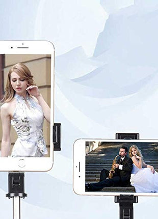 Selfie Stick Tripod 71cm Stainless Steel – Wireless Bluetooth Remote + LED Fill Light