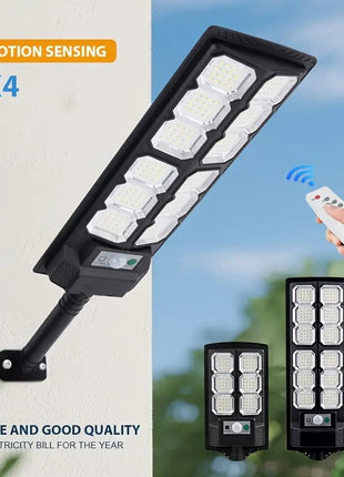 Solar Sensor Light – 25.5 cm ABS Outdoor Lamp with Remote Control & Built‑in Lithium Battery