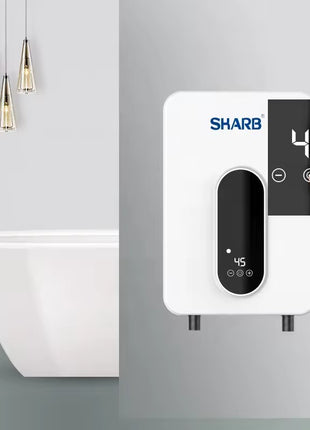 Instant Electric Water Heater 3000W Tankless Compact Unit – Wall-Mounted 110V Shower/Kitchen Use White