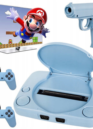 Retro 8-Bit TV Game Console with 9999 Games – Wired Controllers & Light Gun