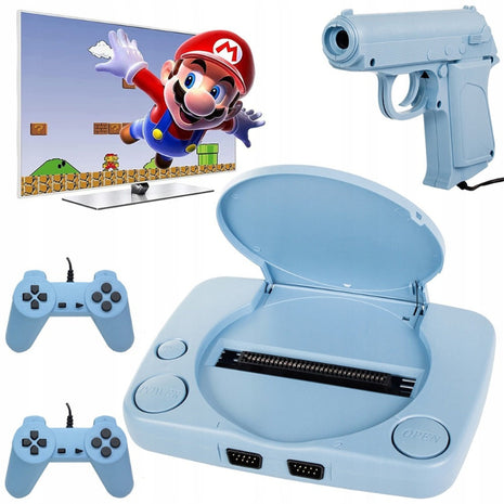 Retro 8-Bit TV Game Console with 9999 Games – Wired Controllers & Light Gun