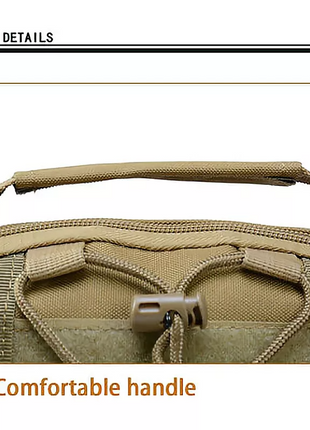 Tactical Sling Bag 6L Oxford Cloth Crossbody Daypack – Waterproof MOLLE Shoulder Pack