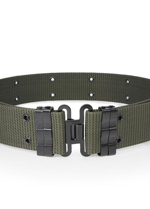 Tactical Belt 5.5cm Nylon Strap + Metal Quick-Release Buckle – S-Style Design – Black Outdoor Use