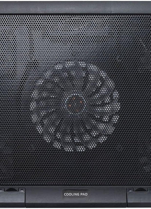 Laptop Cooling Pad 5-Fan Adjustable Height Mesh Surface – USB Powered Quiet Cooler Black