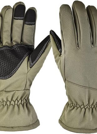 Finger Gloves – Winter Outdoor Waterproof Camouflage Multi‑Green – Thermal Gloves for Skiing, Riding & Cold Weather Activities