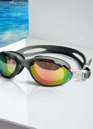 Swimming Goggles Adult with Anti-Fog UV Mirror Lens
