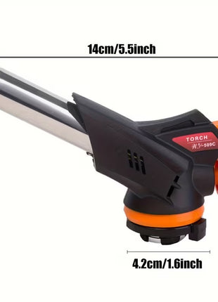 Professional Kitchen Torch 150 g – Adjustable Flame Multi‑Purpose Gas Torch – ABS Black