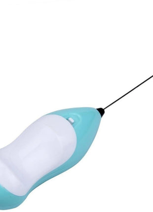 Handheld Electric Coffee Whisk Milk Frother Battery Powered Stainless Steel Drink Mixer