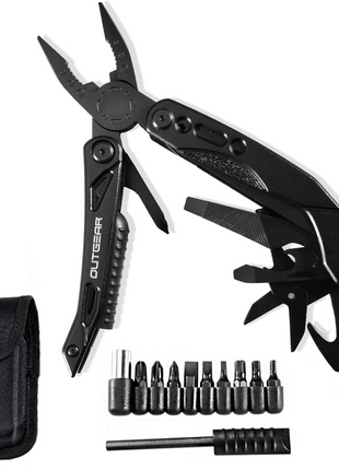 13‑in‑1 Stainless Steel Multitool Pliers with Anti‑Slip Handles & Nylon Sheath