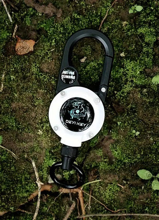 Retractable Badge Reel Keychain – 4.2 cm ABS Case with 60 cm Steel Wire Cord – Carabiner Clip