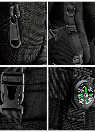 Tactical Backpack 40L Military Rucksack – 900D Polyester MOLLE Bag with Laptop Compartment