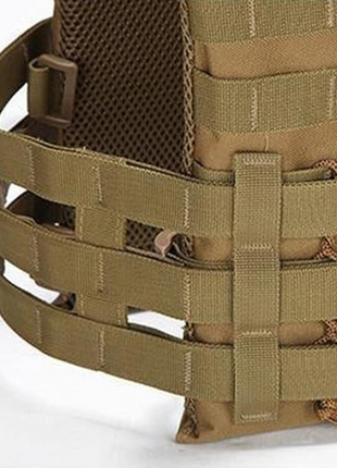 Tactical Plate Carrier Vest Lightweight MOLLE Chest Rig Adjustable Fit Small to XL – No Plates