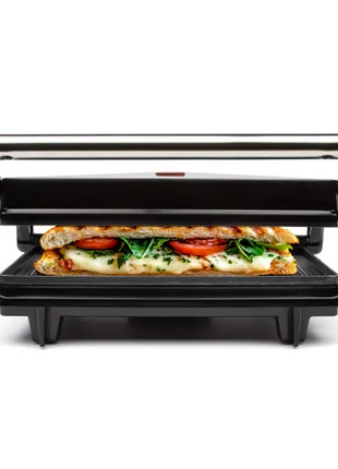 1000W Steak Machine with Non-Stick Plates, 180° Open Grill, EU Plug, Manual and Drip Tray
