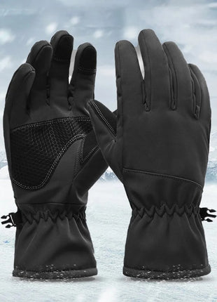 Finger Gloves – Winter Outdoor Waterproof Camouflage Multi‑Black – Thermal Gloves for Skiing, Riding & Cold Weather Activities