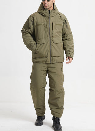 Men's Hunting Suit Winter Fleece Softshell Set – Waterproof Tactical Outdoor 2-Piece