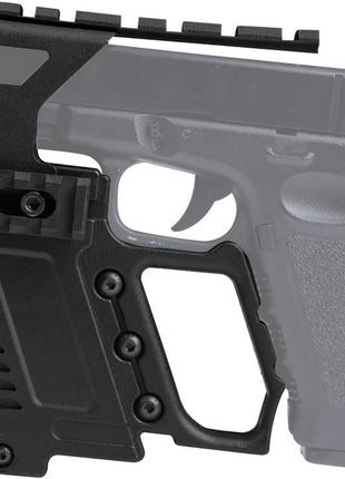 Pistol Carbine Rail Kit for G17/G18/G19 – Nylon Tactical Mount System – Lightweight Black