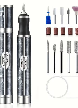 Electric Nail Care Kit 20,000RPM – 19-Piece USB Rechargeable Nail File Set
