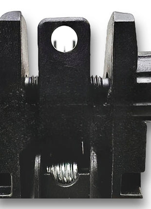 Folding Front & Rear Backup Sights Set – 20mm Rail Mount – Flip-Up Polymer Airsoft Sights – Dual Fiber Optic – Black